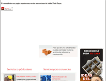 Tablet Screenshot of ideasdelsurconstrucciones.com